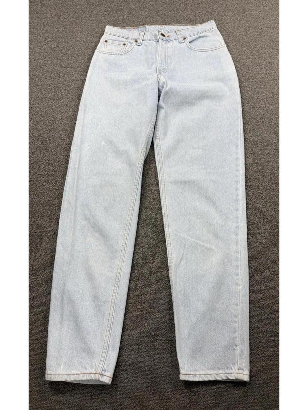 Vintage 90s Levi’s 550 Jeans Women’s 7 Junior Long USA Made Relaxed Tapered Leg